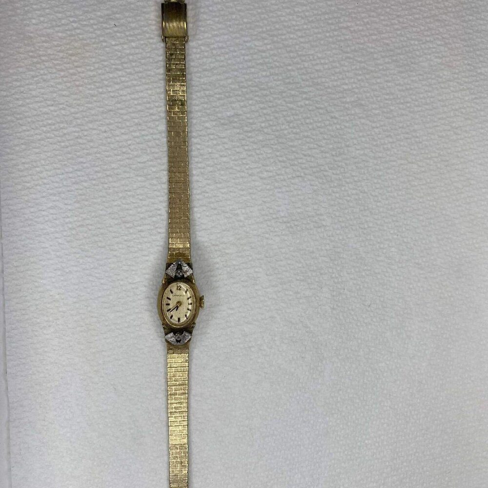 Vintage 1960's watch with silver and diamond like stone - Picture 4 of 5